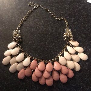 Francesca’s Blush and Cream statement necklace